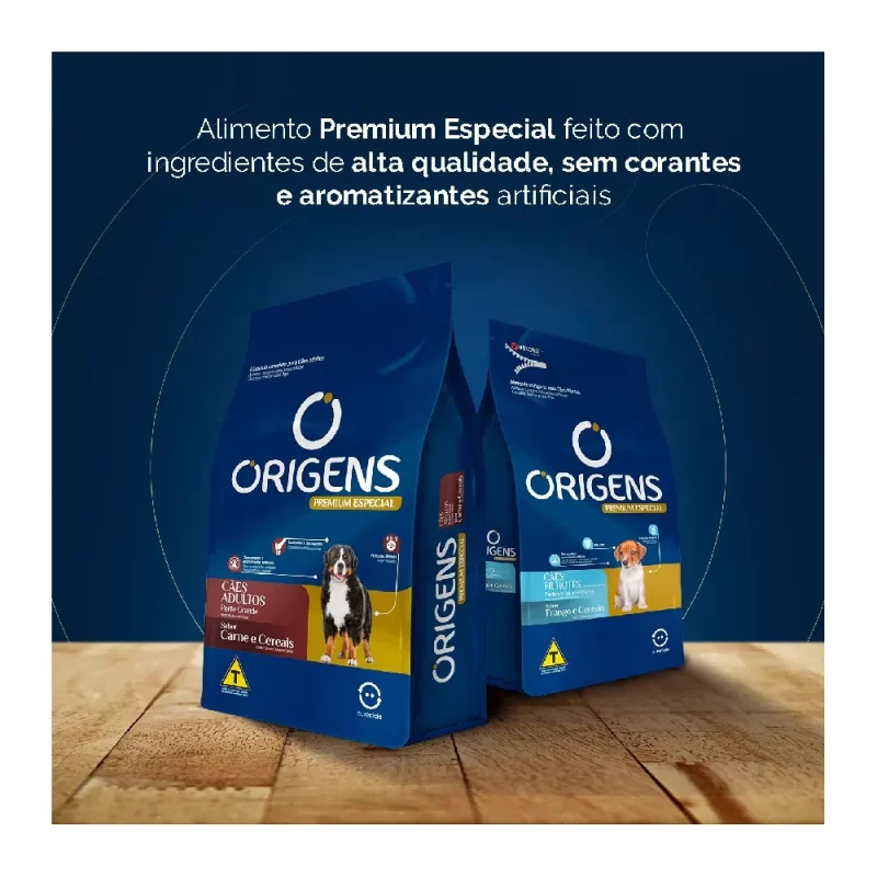 Ração Origens Cães Adultos Porte Mini e Pequeno Frango e Cereais 1 kg